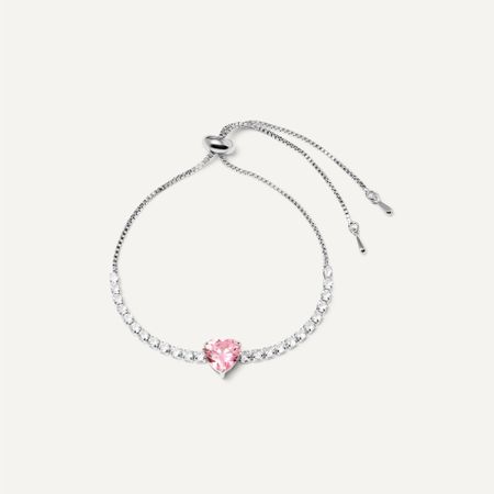 DÉJÀ VU Браслет Delicate Heart Bracelet - Pink