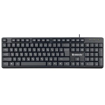 клавиатура DEFENDER DAILY HB-162 45162 1,8м USB черный