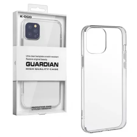 Чехол-накладка Kzdoo Guardian Case для iPhone 15 силиконовый (прозрачный)