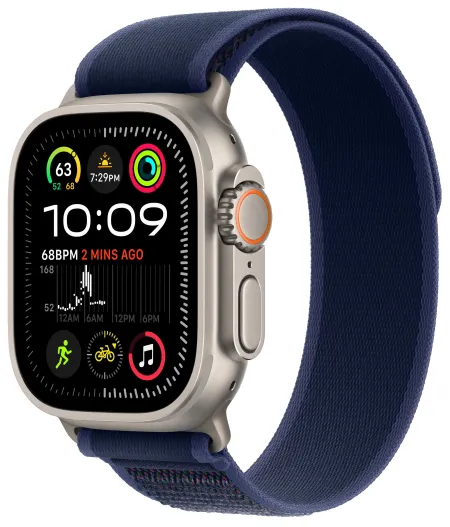 Смарт-часы Apple Watch Ultra 2 (2024) 49mm Natural Titanium Case with Blue Trail Loop (M/L)
