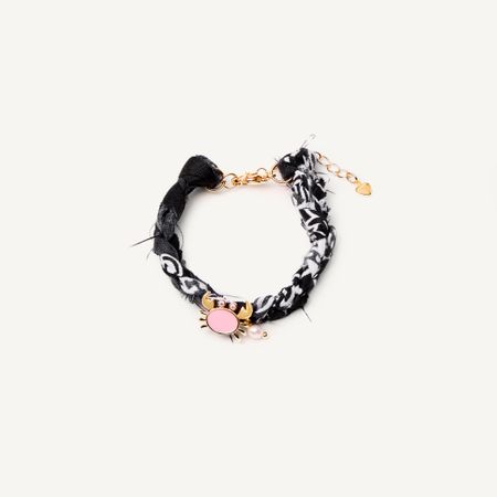 HOLLY JUNE Браслет Braded Bandana Bracelet - Black