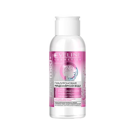 Мицеллярная вода EVELINE FACEMED+ 3 в 1 гиалуроновая 100 мл