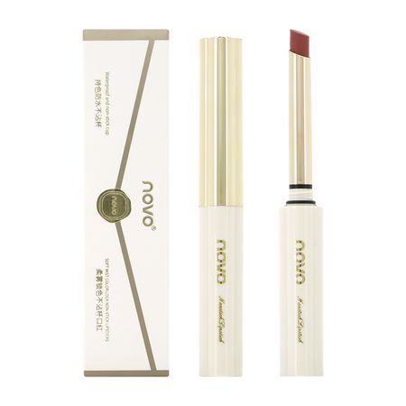 Помада для губ NOVO LOCK NON-STICK LIPSTICKS стойкая матовая тон 27 крис кэпстик клод великолепный кот