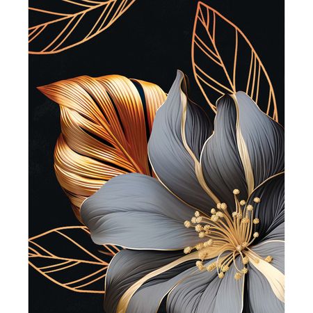картина на холсте Листья роскоши 3 400х500мм