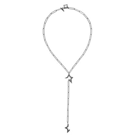 VIVA LA VIKA Колье Black Star Tie Necklace