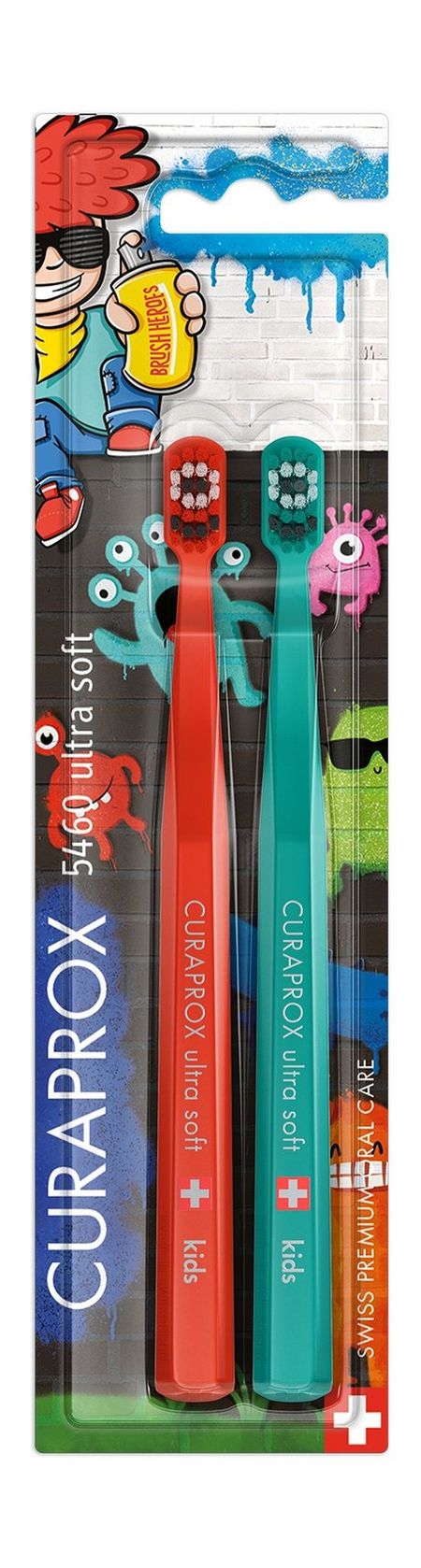 Curaprox Toothbrush 5460 Kids Ultra Soft Set Special Edition | Graffiti 2023 для детской лепки из легкого пластилина тм genio kids art весёлая выпечка