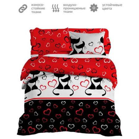 постельное белье евро МАСТЕРСКАЯ СНОВ бязь 2 нав.70х70см, арт.с2012шв 7205-1