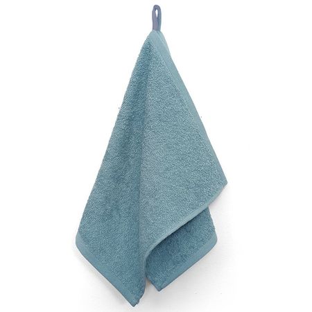 полотенце кухонное махр. 50х30см голубое, арт.ПМ-50 голубое