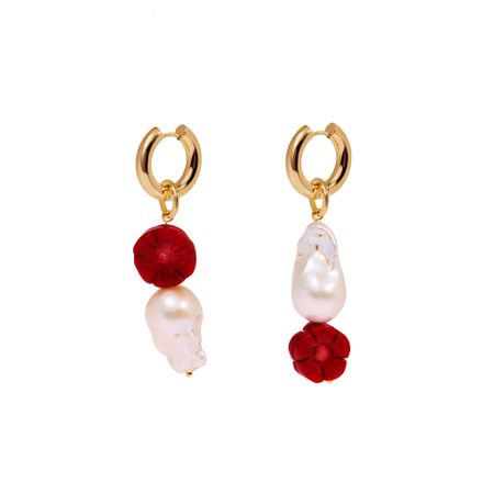 HOLLY JUNE Серьги/подвески на купальник Spainish Passion Earrings - Red