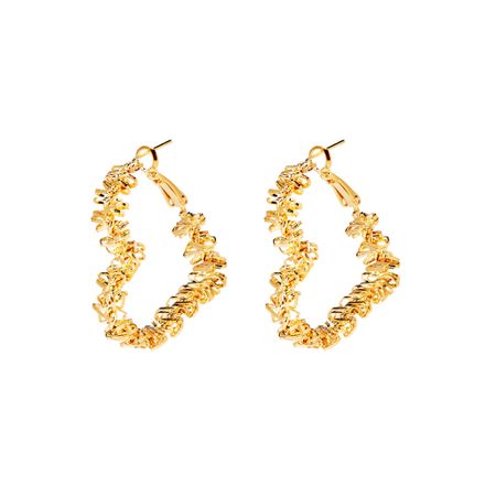 MYSTIQUE MIRAGE Серьги Fuzzy Heart Earrings – Gold