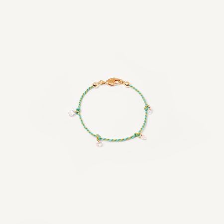 HOLLY JUNE Браслет Your Color Knitted Bracelet - Small Crystal