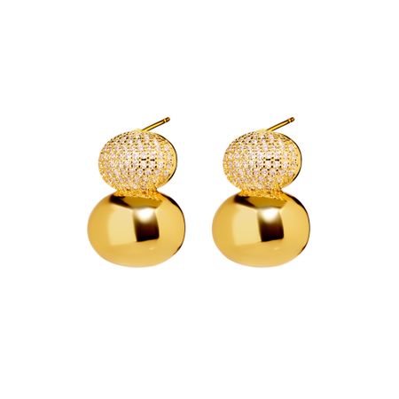 DÉJÀ VU Серьги Acorn Earrings - Crystal