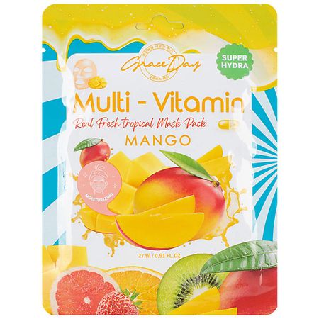 Маска для лица GRACE DAY Тканевая маска с экстрактом манго