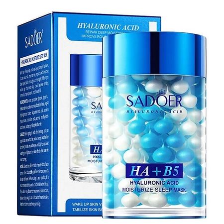 Маска для лица SADOER Маска для лица гелевая ночная увлажняющая с гиалуроновой кислотой