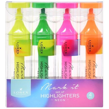 Набор маркеров LOREX Текстовыделители Mark it NEON 1-5 мм