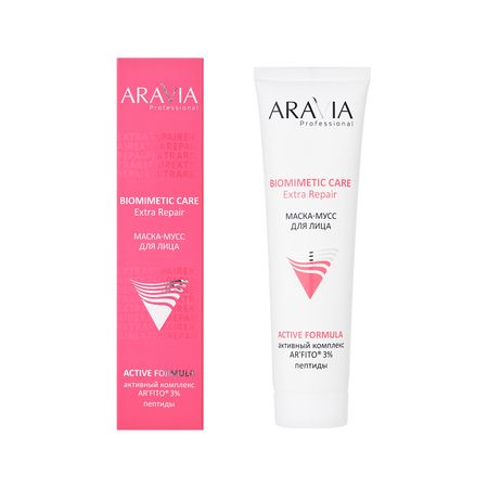 Маска-мусс для лица ARAVIA PROFESSIONAL BIOMIMETIC CARE активный комплекс ARFITO 3%, пептиды 100 мл элли итон комплекс прошлого
