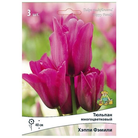 луковицы растений тюльпан многоцветковый Хэппи Фэмили 3 шт. 11/12