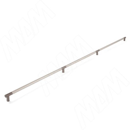 Ручка-рейлинг 1800мм никель матовый/бронза alucover (WMN.887.1800.6BG7)