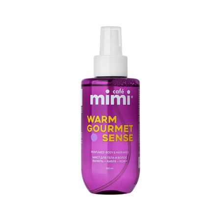 Мист для тела и волос CAFE MIMI Warm Gourmet Sense парфюмированный амбра, ваниль, кожа 190 мл джейн остен sense and sensibility