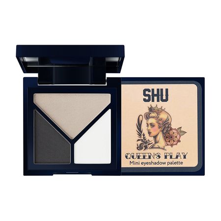 Палетка теней для век SHU QUEENS PLAY мини тон 123 Базовый серый анатолий тосс тоссики серый тоссик чемпион по прыжкам на медузе
