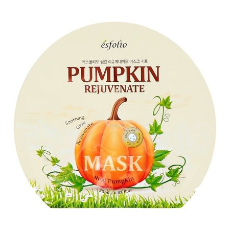 Маска для лица ESFOLIO REAL PUMPKIN с экстрактом тыквы омолаживающая 25 мл