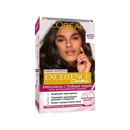 Крем-краска для волос LOREAL EXCELLENCE тон 400 Каштановый