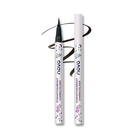 Подводка для глаз NOVO STAR MOTION тон 01 черная как рисовать пузанов кругляков и овальчиков