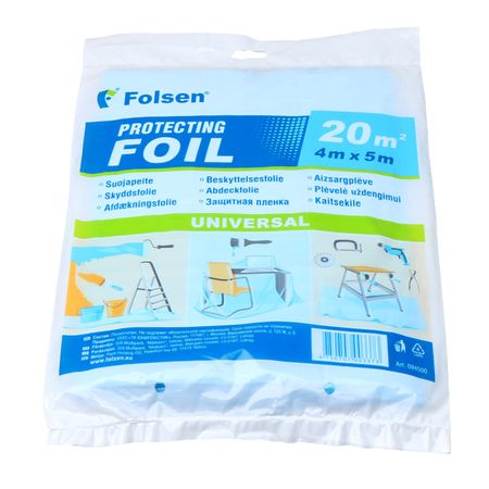 пленка защитная FOLSEN 7 мкм 4х5м голубая, арт.094500
