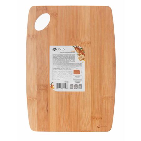 доска разделочная APOLLO Disco 25х18х1см прямоугольная бамбук