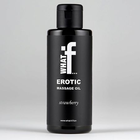 Массажное масло WHAT IF Массажное масло с афродизиаком. Клубника