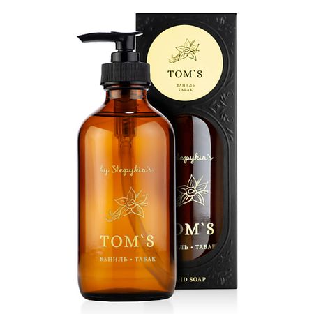 Мыло жидкое РЕЗУЛЬТАТ.ПРО Парфюмированное крем-мыло жидкое Ваниль-табак Tom's