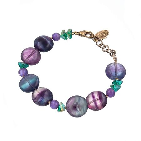 Браслет LANZEROTTI Браслет Ispirazione, флюорит, аметист, кристаллы
