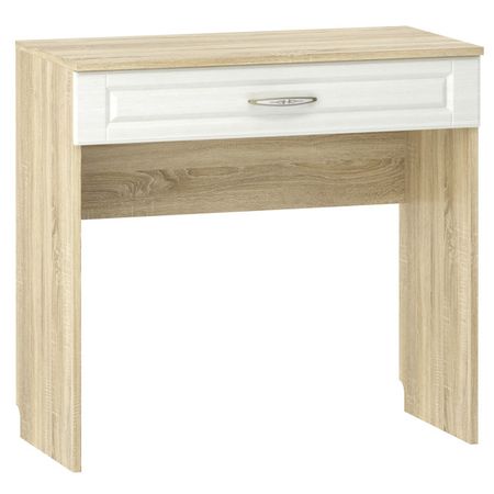 стол туалетный Оливия 852х420х800мм белое дерево/дуб сонома