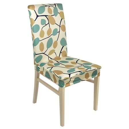 чехол на стул Qwerty Листья 500x500x550мм полиэстер