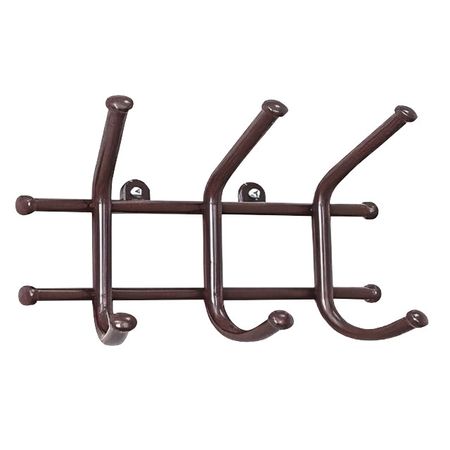 вешалка настенная Норма 3 крючка 230х80х165мм коричневая