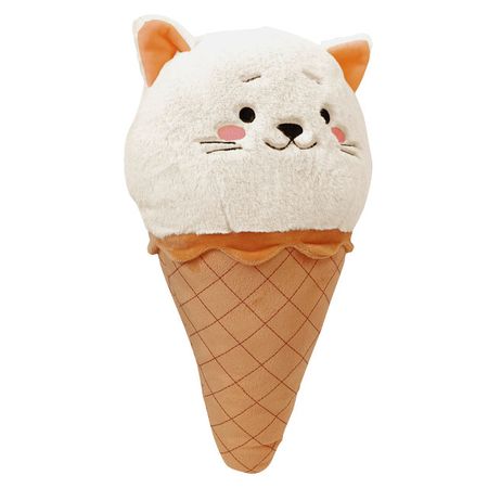 подушка декоративная Мороженое-Котик 44х26см бежевая, арт.ПД-Мороженое Кот евгений в новицкий котик тишка