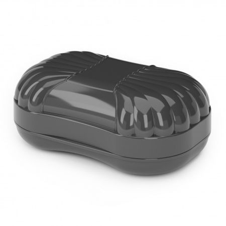 мыльница ФИГУРНАЯ дорожная темно-серая travel обложка для паспорта и карточек темно серая софт тач 12 bluedot 202505 p2