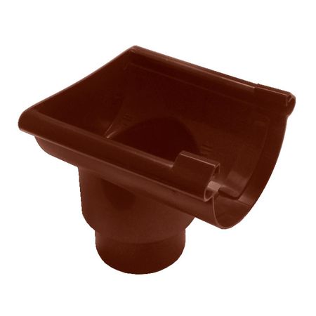 воронка желоба IMPLAST универсальная торцевая G130/80, 80/100 мм коричневая