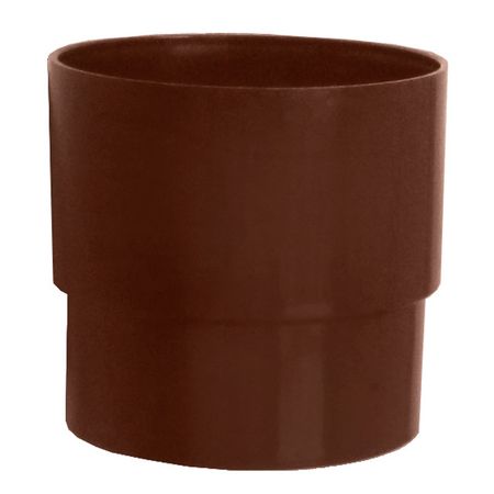 муфта IMPLAST водосточной трубы G130/80 80мм коричневая