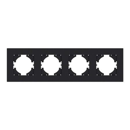 рамка 4 поста GUSI City горизонтальная графит