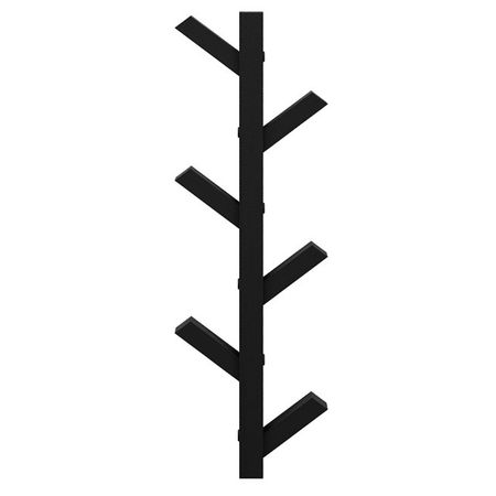 вешалка настенная Арко 1 78х7х19мм черная массив дерева