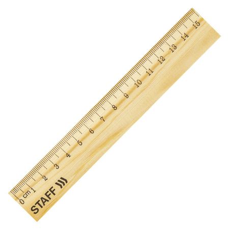 линейка STАFF 15см деревянная линейка 15см moomin муми семейство и друзья ассорти