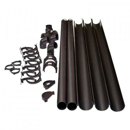 комплект водосточной системы d80мм коричневый ПВХ