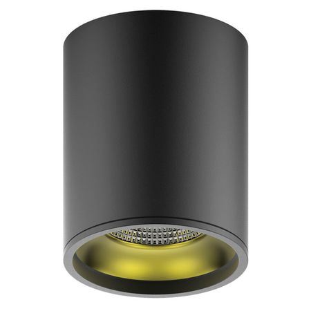 светильник накладной GAUSS Overhead 12Вт LED 3000K 105мм черный