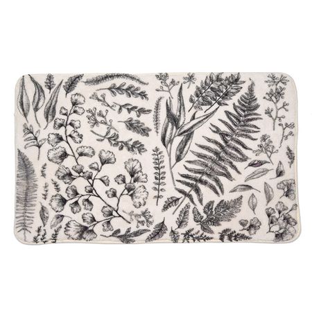 коврик для ванной VITARTA Гербарий 50х80см бежевый