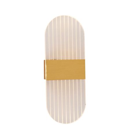 бра светодиодное SCHAFFNER Serio 8Вт пластик мелалл золото