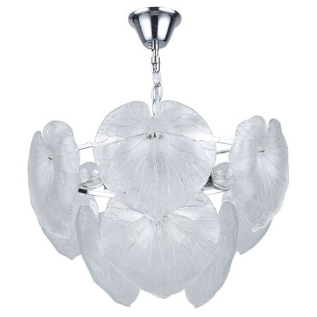 люстра подвесная DECITY Бриз 5х60Вт E27 металл стекло хром