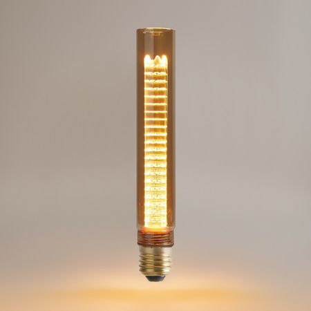 лампа светодиодная VOLTEGA Market E27 2,5Вт 1800К 65Лм цилиндр прозрачный желтый