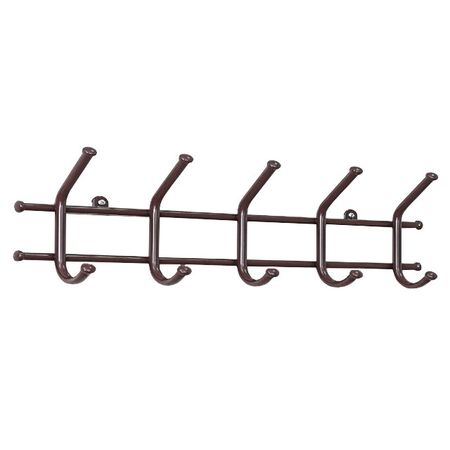 вешалка настенная Норма 5 крючков 480х80х165мм коричневая