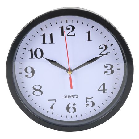 часы настенные Zarys 195х195х40мм пластик черные